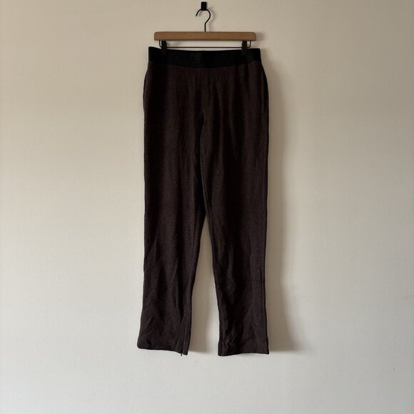 Cole Buxton Jogger Sweatpants Mens Large Brown Black Athleisure Lounge Minimal - Picture 8 of 15